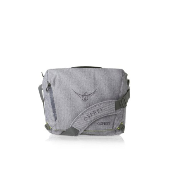 OSPREY Handbags - Osprey Messenger Laptop Bag Gray Stripe Crossbody School Work Travel Lightweight